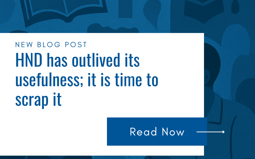 HND has outlived its usefulness; it is time to scrap it